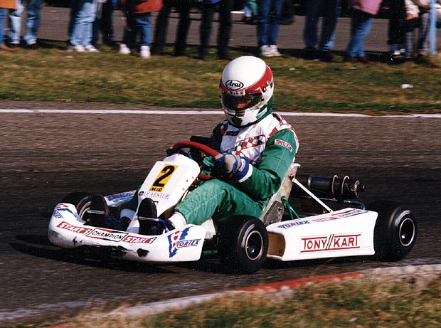 1997-ben már a Tony Kart színeiben indult. Kecskemét, az ICA géposztály futama.